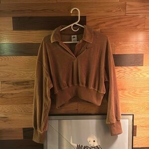 Nike Brown V-Neck Sweater